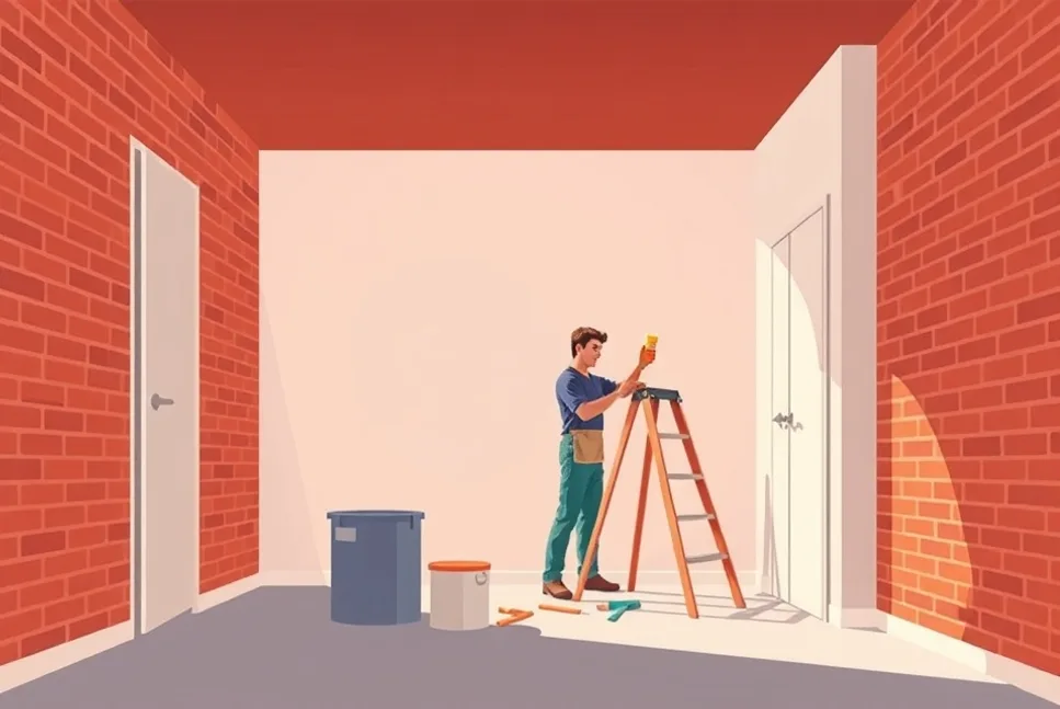 Intérieur rénové après travaux de peinture à L'Haÿ-les-Roses
